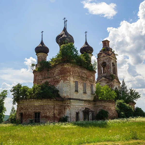 Régi Ortodox Templom Buyakovo Falu Kosztroma Tartomány Oroszország Építkezés Éve — Stock Fotó