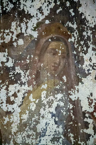 Pittura Murale All Interno Una Chiesa Ortodossa Villaggio Buyakovo Provincia — Foto Stock