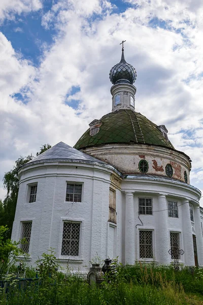 Kırsal Ortodoks Kilisesi Rusya Nın Kostroma Ilindeki Spas Buraki Köyü — Stok fotoğraf