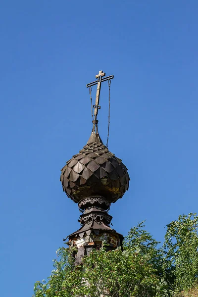 Dômes Une Ancienne Église Village Isupovo Province Kostroma Russie Année — Photo