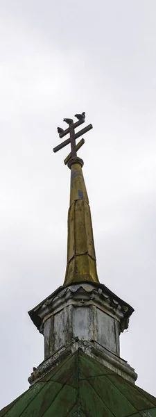 Torre Del Campanario Ortodoxo Pueblo Spas Buraki Provincia Kostroma Rusia — Foto de Stock