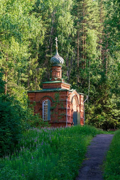 Chapelle Orthodoxe Dans Forêt Province Kostroma Russie Année Construction Est — Photo