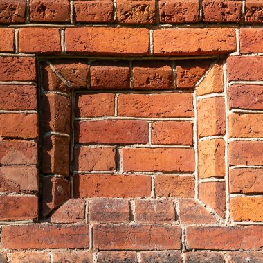 Çerçeve desenli duvarın bir bölümü