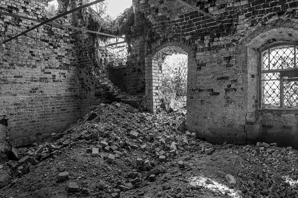 Intérieur Une Église Orthodoxe Abandonnée Village Isupovo Province Kostroma Russie — Photo