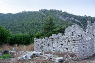 Olimpos 'taki antik harabeler, Türkiye' deki eski Lycia kasabası, Antalya