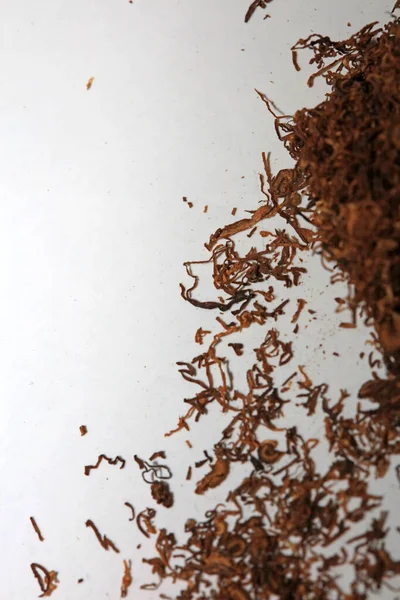 Yuvarlanan tütün kuru yaprakları makro arkaplan stok fotoğrafçılığı yüksek kaliteli baskı