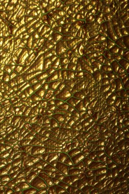 Çatlamış altın boya tuvale yakın modern arka plan yüksek kaliteli baskı