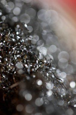 Mutfak bulaşıkları için metal tel makro modern arka plan yüksek kaliteli baskı 