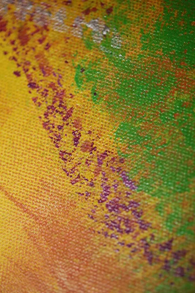 Цветная Акриловая Краска Холсте Атака Искусства Закрыть Современные Высококачественные Печати — стоковое фото