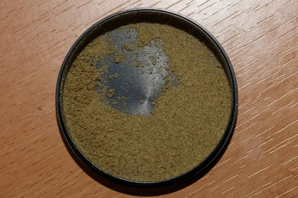 Rena Cannabis Kristaller Närbild Medicinsk Greinder Thc Modern Hög Kvalitet — Stockfoto