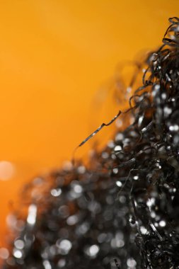 Metal tel çanak temizleyici makro modern yüksek kaliteli baskı