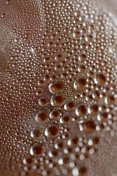 Water Druppels Macro Uit Een Plastic Fles Moderne Achtergrond Hoge — Stockfoto