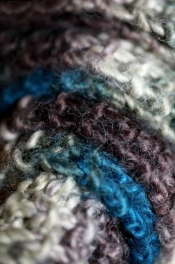 Alpaka yünü, makro arka plan, modern kaliteli el yapımı eşarp.