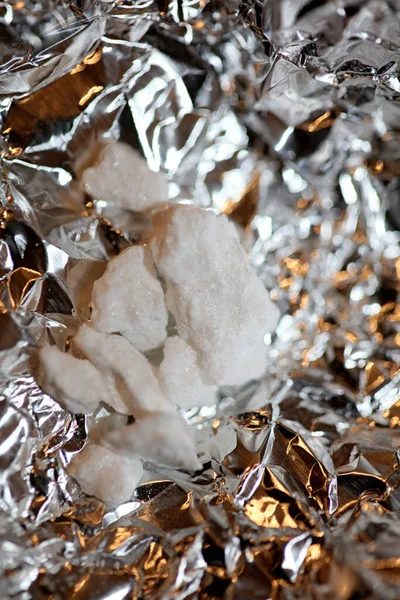Cocaine Rocks Close Shoot Tripping Background Modern Trendy High Quality — Fotografia de Stock