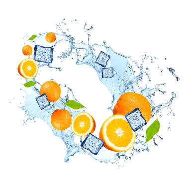 Su sıçrama meyve ile