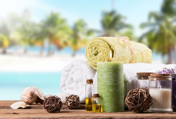 Spa and massage setting Royalty Free Stock Images