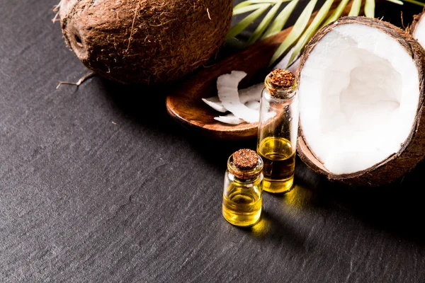 coconut oil and fresh coconuts
