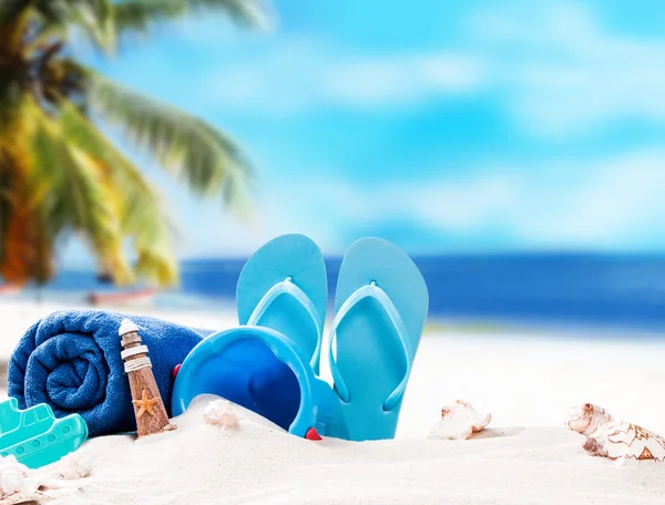 Sommerkonzept, Flip-Flops — Stockfoto