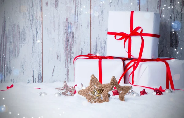 Concepto de Navidad con nieve — Foto de Stock