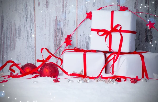 Concepto de Navidad con nieve — Foto de Stock