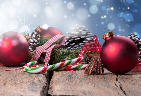 Vánoční dekorace, pozadí — Stock fotografie