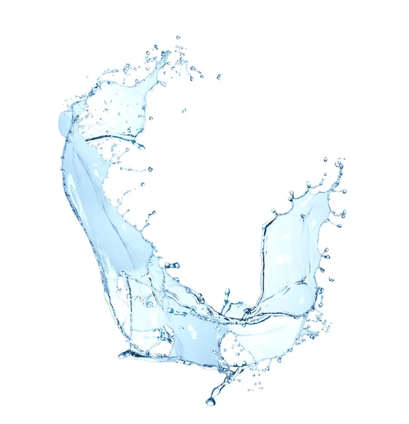 Percikan air biru — Stok Foto