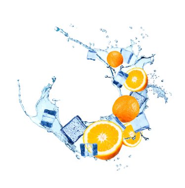 Taze meyve ve buz küp