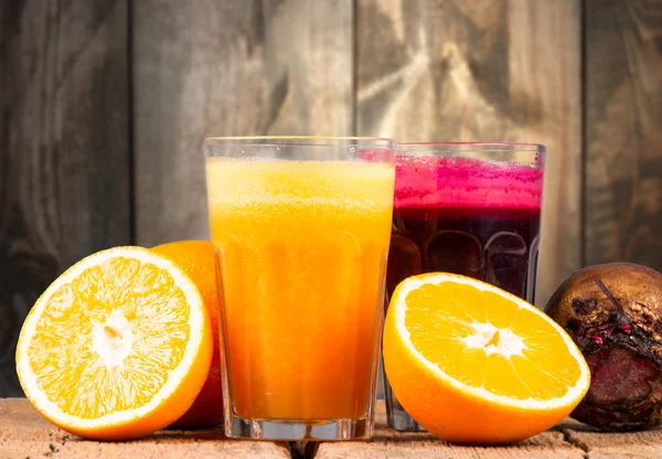 Fresh juice fruits and vegetable — Stock Photo, Image