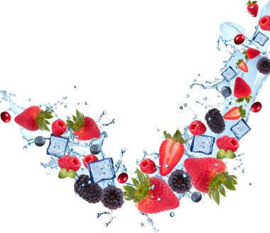 Su sıçrama meyve ile