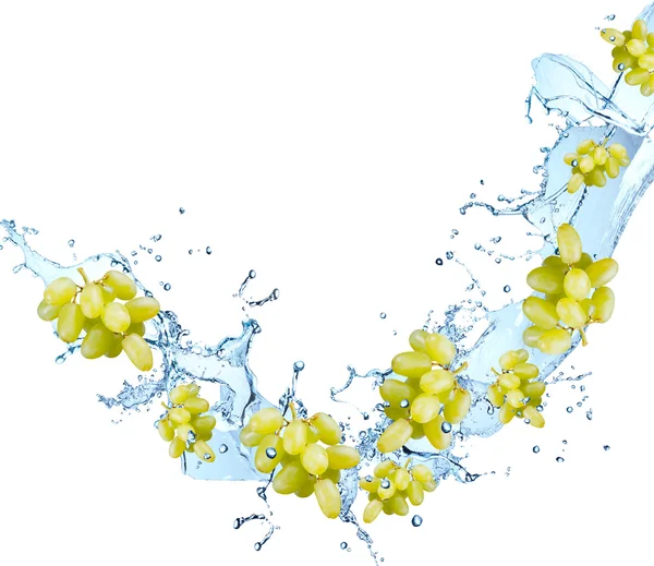 Su sıçrama meyve ile — Stok fotoğraf