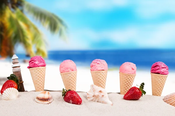 Sladké mražené zmrzlina — Stock fotografie