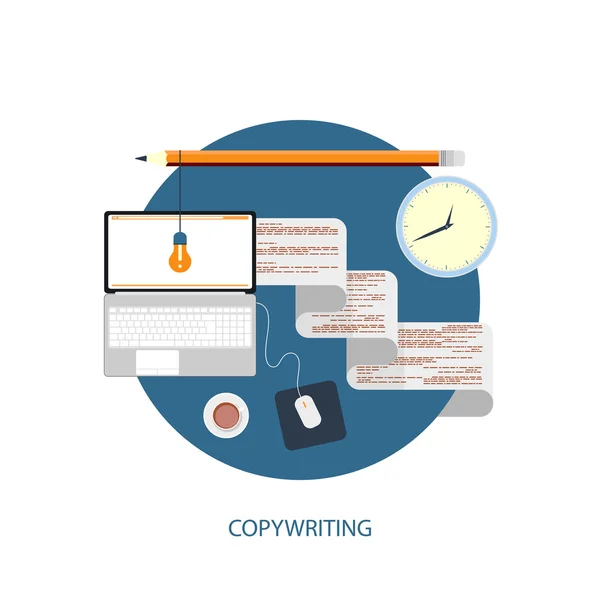 Copywriting — Vettoriale Stock