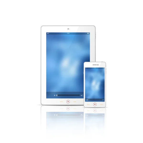 Tablet PC en smartphone — Stockvector