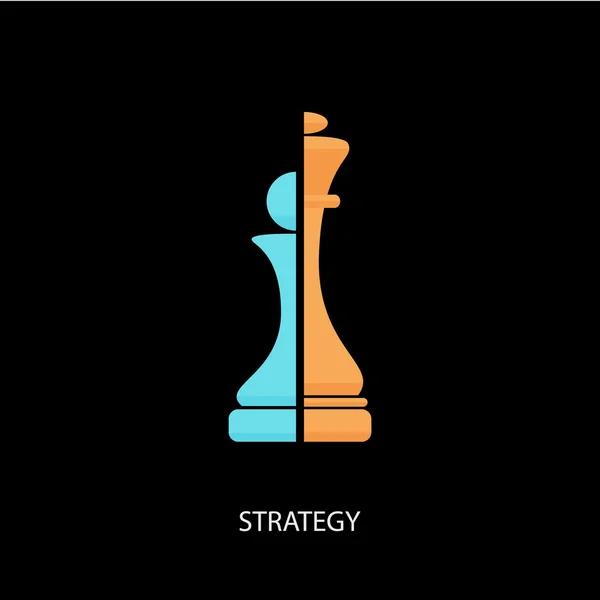 Strateji satranç simgesi