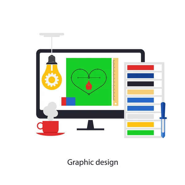 Graphic design — Stock Vector