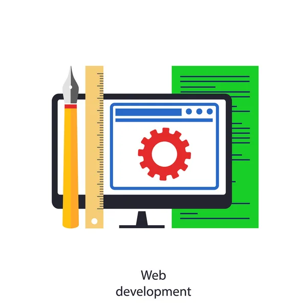 Web development — Stock Vector
