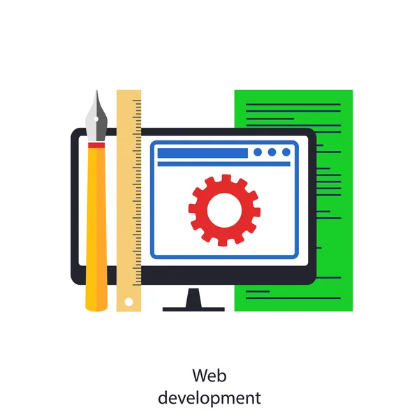 Веб-розробка — стоковий вектор