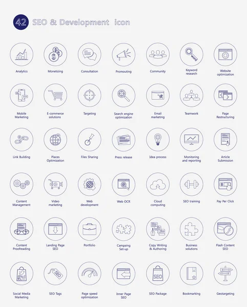SEO ve geliştirme simgeleri