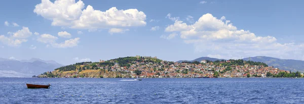 Vista de Ohrid desde el lago — Foto de Stock