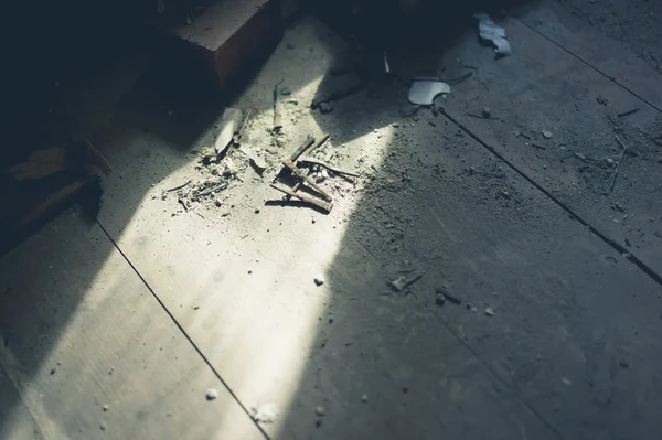 Bunch of old nails — Stock Photo, Image