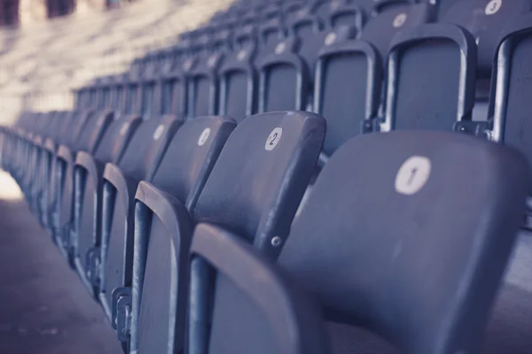 Tribunes in stadion — Stockfoto