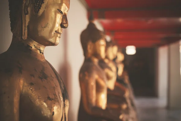 Patung Buddha di kuil — Stok Foto