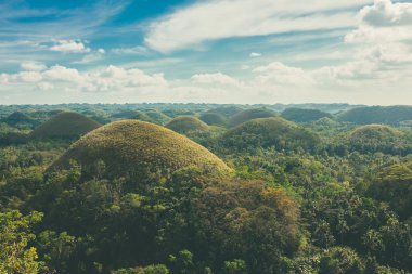 Bohol, Pilippines çikolata tepelerde görünümünü