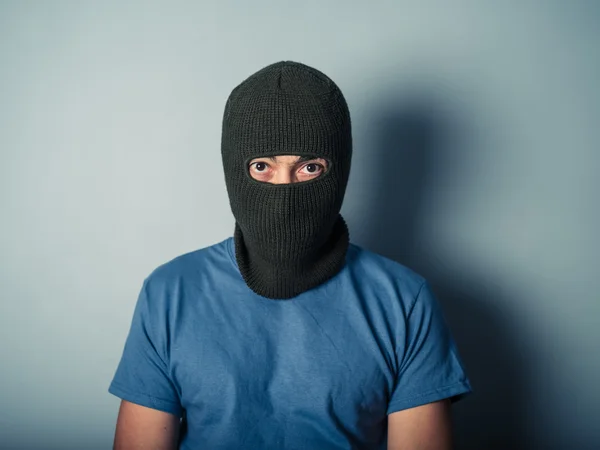 Scary man wearing a balaclava — Stock Photo, Image