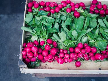 Pazar at kutusundaki turp