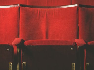 Empty seats in movie theater clipart