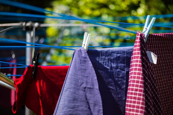 Prádlo na mycí linky — Stock fotografie