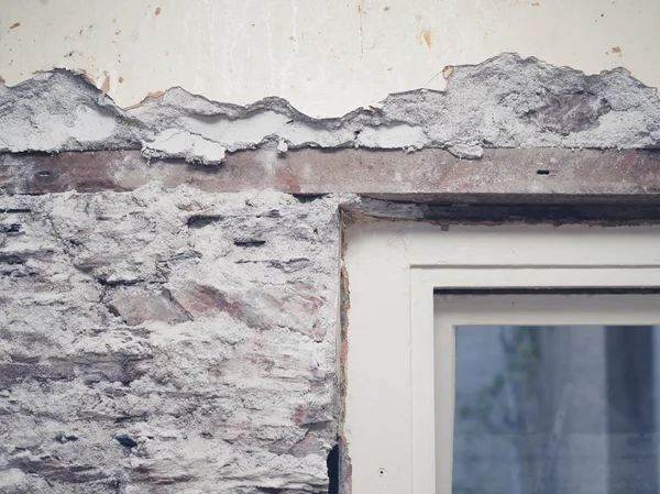 Window and derelict wall — Stock Photo, Image