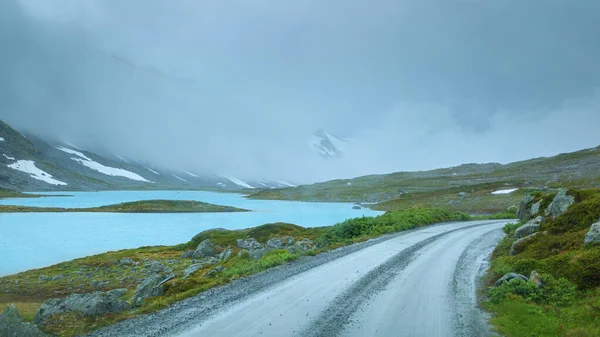 Picturesque Norway Highway Landscape — стокове фото