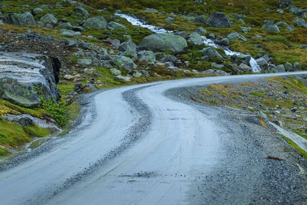 Pittoresco Paesaggio Stradale Norvegia Autostrada Foto Stock